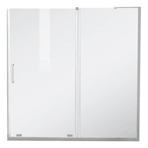 Elegant Kitchen and Bath Devon Frameless Aluminum Tub Door in Chrome