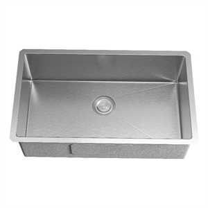 Elegant Kitchen and Bath Chester 18x30&quot Stainless Steel Kitchen Sink in Silver