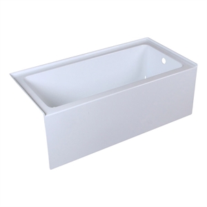 Elegant Kitchen and Bath Niklaus 30&quot x 60&quot Right Drain Resin Bathtub in White