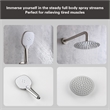 Elegant Kitchen and Bath George Brass Shower Faucet System in Brushed Nickel