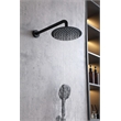 Elegant Kitchen and Bath George Brass Shower Faucet System in Matte Black