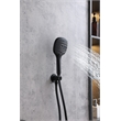 Elegant Kitchen and Bath George Brass Shower Faucet System in Matte Black