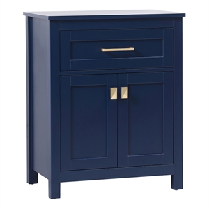 Elegant Kitchen and Bath Adian 24&quot Wood Storage Freestanding Cabinet in Blue