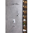 Elegant Kitchen and Bath Petar Brass Shower Faucet System in Chrome