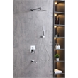 Elegant Kitchen and Bath Petar Brass Shower Faucet System in Chrome