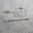 Elegant Kitchen and Bath Alma 3-Pc Stainless Steel Hardware Set in Gold