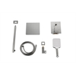 Elegant Kitchen and Bath Petar Brass Shower Faucet System in Nickel
