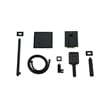Elegant Kitchen and Bath Petar Brass Shower Faucet System in Matte Black