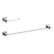 Elegant Kitchen and Bath Isla 2-Pc Stainless Steel Hardware Set in Chrome