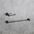 Elegant Kitchen and Bath Isla 2-Pc Stainless Steel Hardware Set in Black