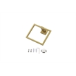 Elegant Kitchen and Bath Isla 3-Pc Stainless Steel Hardware Set in Brushed Gold