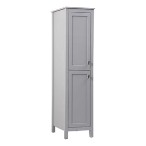 Elegant Kitchen and Bath Adian 16&quot Wood Storage Freestanding Cabinet in Gray
