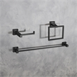 Elegant Kitchen and Bath Isla 3-Pc Stainless Steel Hardware Set in Matte Black