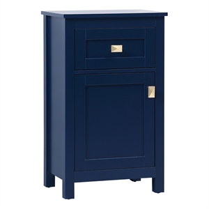 Elegant Kitchen and Bath Adian 18&quot Wood Storage Freestanding Cabinet in Blue