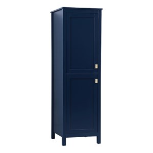 Elegant Kitchen and Bath Adian 20&quot Wood Storage Freestanding Cabinet in Blue