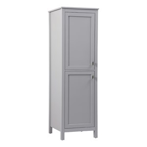 Elegant Kitchen and Bath Adian 20&quot Wood Storage Freestanding Cabinet in Gray