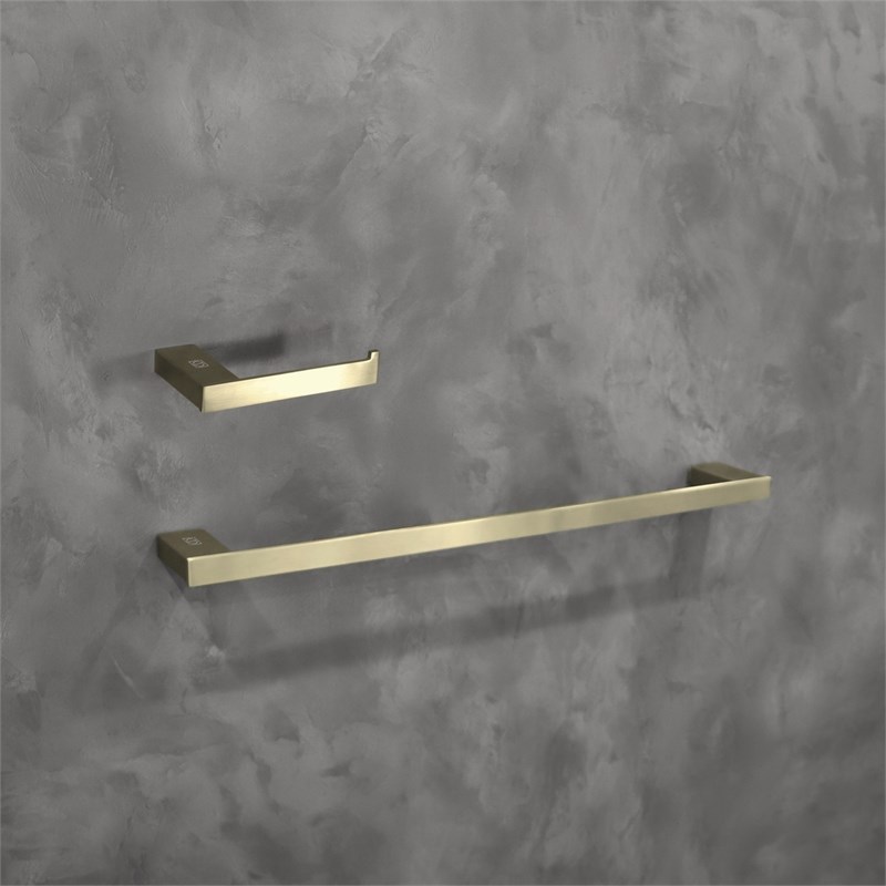 Elegant Kitchen and Bath Sofia 2-Pc Stainless Steel Hardware Set in Gold