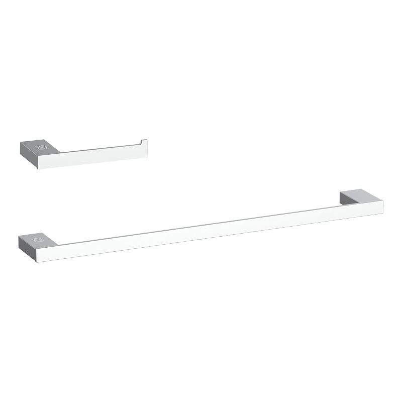 Elegant Kitchen and Bath Sofia 2-Pc Stainless Steel Hardware Set in Chrome