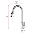 Elegant Kitchen and Bath Sem Stainless Steel Kitchen Faucet in Chrome