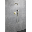 Elegant Kitchen and Bath George Brass Shower Faucet System in Brushed Gold