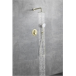 Elegant Kitchen and Bath George Brass Shower Faucet System in Brushed Gold