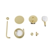 Elegant Kitchen and Bath George Brass Shower Faucet System in Brushed Gold