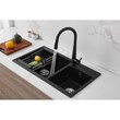 Elegant Kitchen and Bath Lucas Stainless Steel Kitchen Faucet in Matte Black