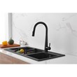Elegant Kitchen and Bath Lucas Stainless Steel Kitchen Faucet in Matte Black