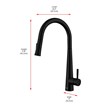 Elegant Kitchen and Bath Lucas Stainless Steel Kitchen Faucet in Matte Black