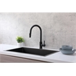 Elegant Kitchen and Bath Jack Stainless Steel Kitchen Faucet in Matte Black