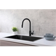 Elegant Kitchen and Bath Jack Stainless Steel Kitchen Faucet in Matte Black