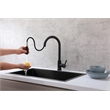 Elegant Kitchen and Bath Jack Stainless Steel Kitchen Faucet in Matte Black
