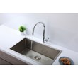 Elegant Kitchen and Bath Jack Stainless Steel Kitchen Faucet in Chrome