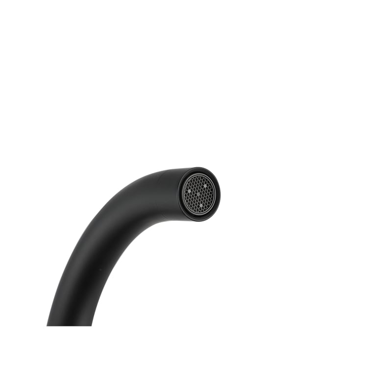 Elegant Kitchen and Bath Leah Brass Double Handle Bathroom Faucet in Matte Black
