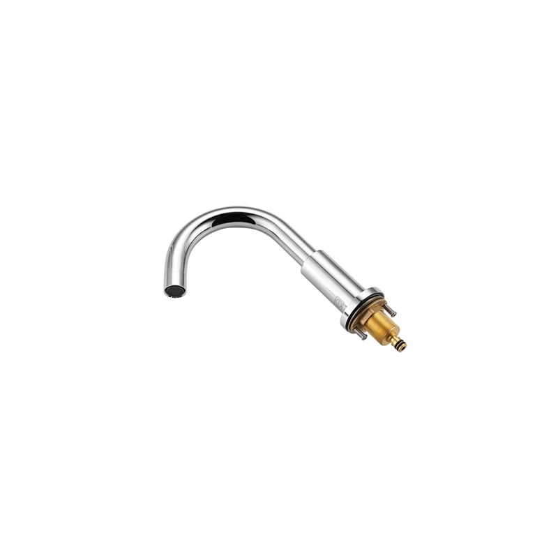 Elegant Kitchen and Bath Leah Brass Double Handle Bathroom Faucet in Chrome