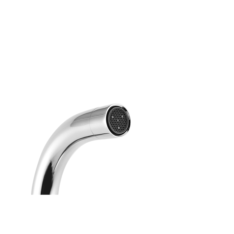 Elegant Kitchen and Bath Leah Brass Double Handle Bathroom Faucet in Chrome