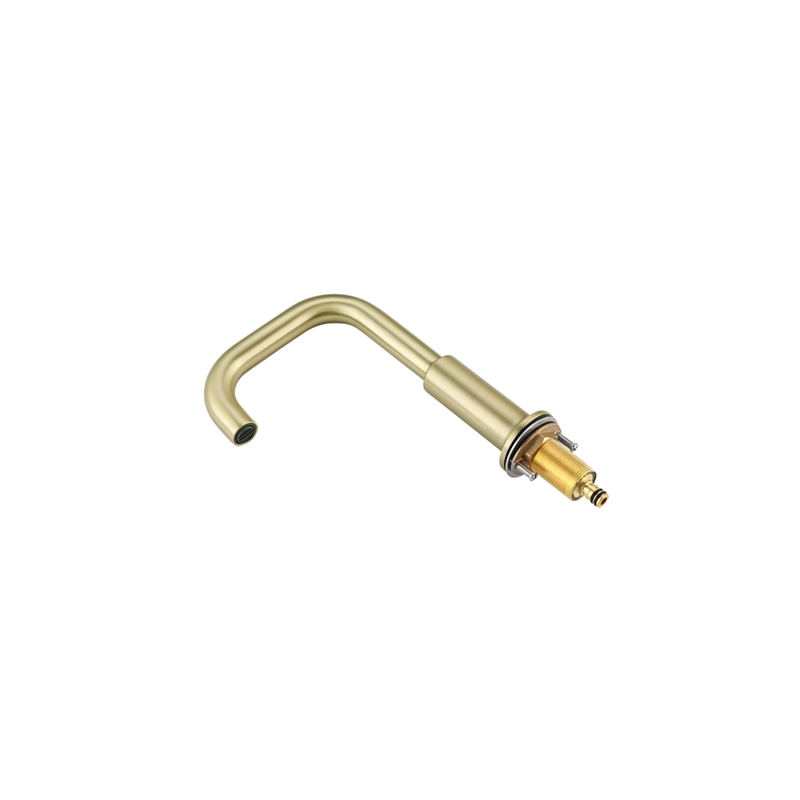Elegant Kitchen and Bath Tobias Brass Double Handle Bathroom Faucet in Gold