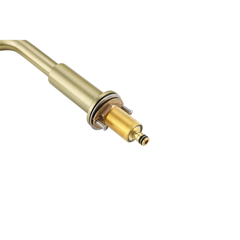 Elegant Kitchen and Bath Tobias Brass Double Handle Bathroom Faucet in Gold