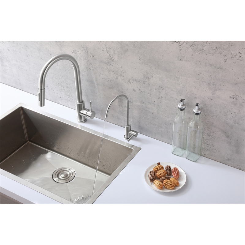 Elegant Kitchen and Bath Rian Stainless Steel Cold Water Dispenser in Nickel