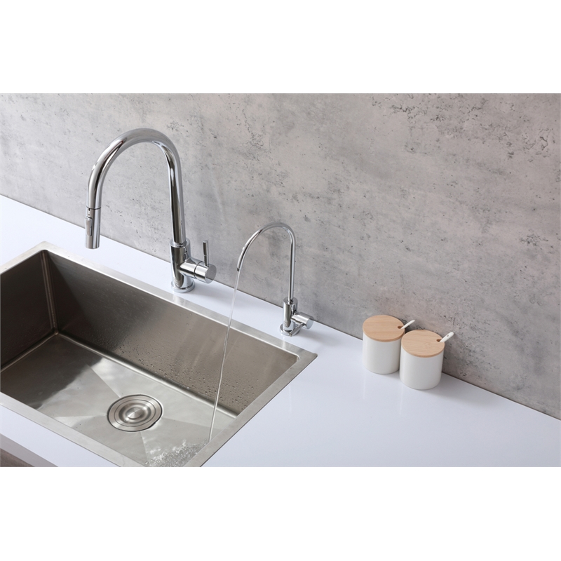 Elegant Kitchen and Bath Rian Stainless Steel Cold Water Dispenser in Chrome