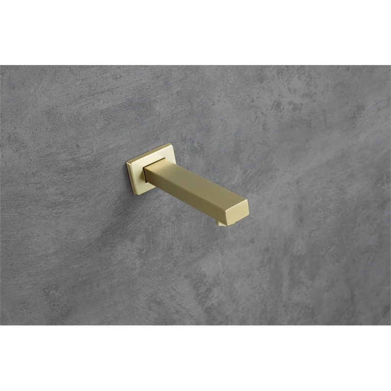 Elegant Kitchen and Bath Petar Brass Shower Faucet System in Gold