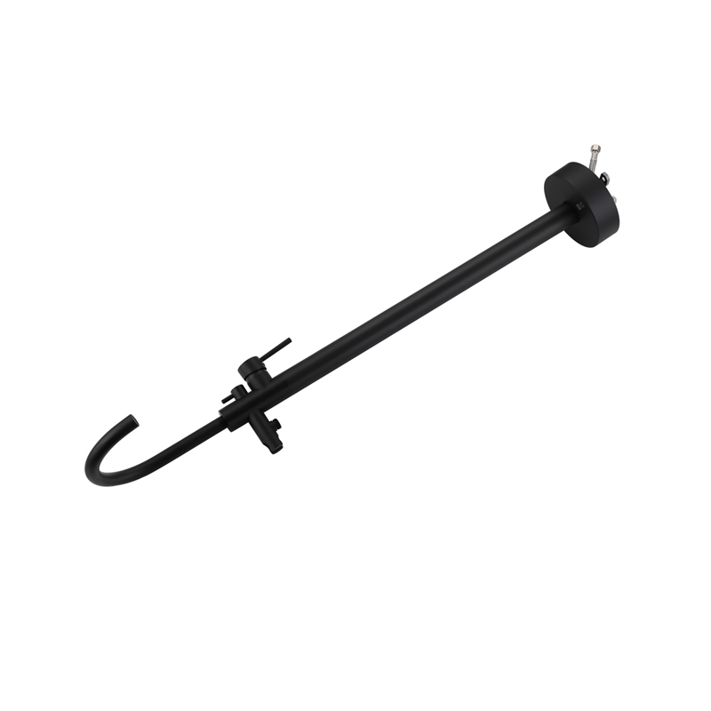 Elegant Kitchen and Bath Steven Brass Floor Mounted Tub Faucet in Matte Black