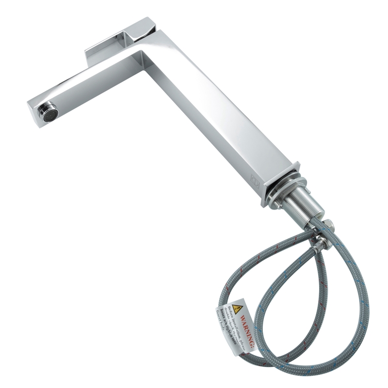 Elegant Kitchen and Bath Jakob Modern Stainless Steel Bathroom Faucet in Chrome