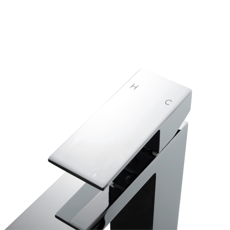 Elegant Kitchen and Bath Jakob Modern Stainless Steel Bathroom Faucet in Chrome