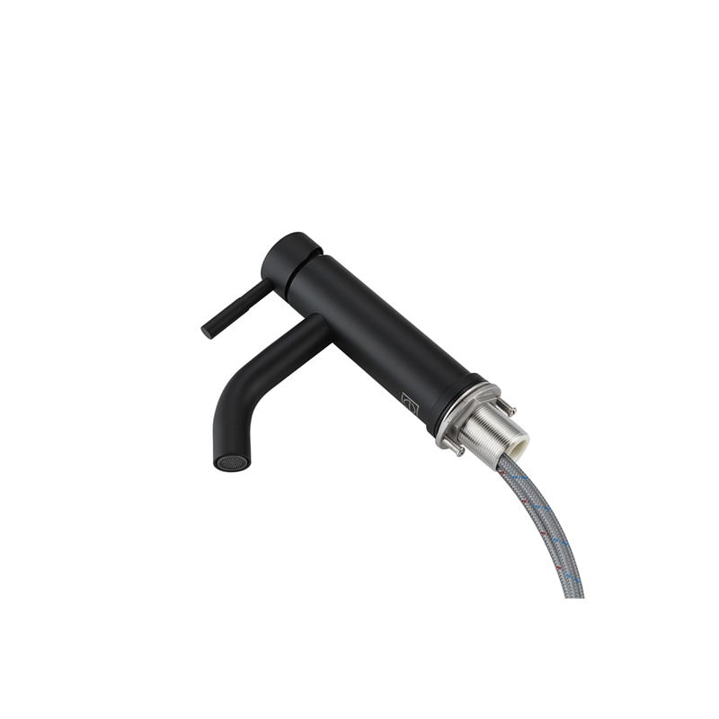 Elegant Kitchen and Bath Victor Stainless Steel Bathroom Faucet in Black