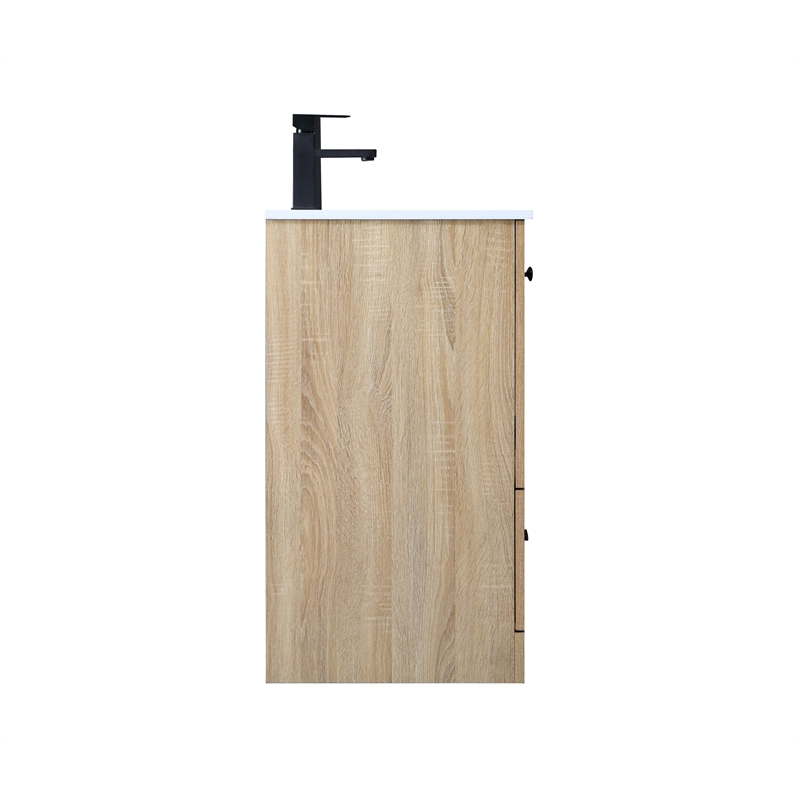 Elegant Kitchen And Bath 18 Inch Single Bathroom Vanity In Mango Wood