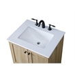 Elegant Kitchen And Bath 24 Inch Single Bathroom Vanity In Mango Wood