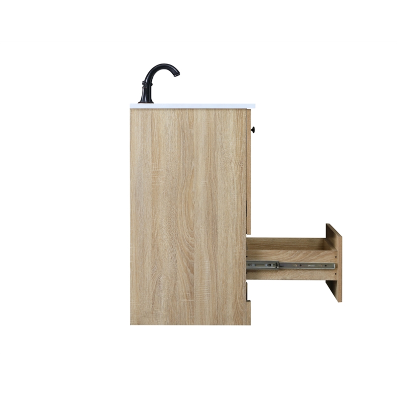 Elegant Kitchen And Bath 24 Inch Single Bathroom Vanity In Mango Wood