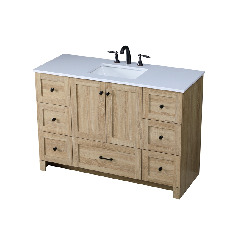 Elegant Kitchen And Bath 48 Inch Single Bathroom Vanity In Mango Wood