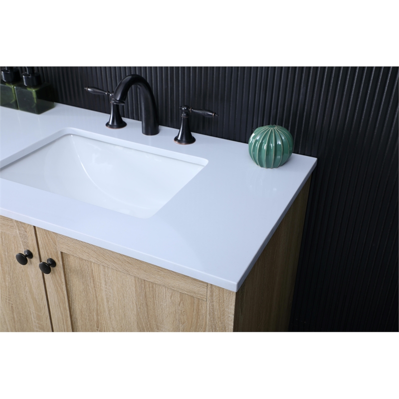 Elegant Kitchen And Bath 84 Inch Double Bathroom Vanity In Mango Wood
